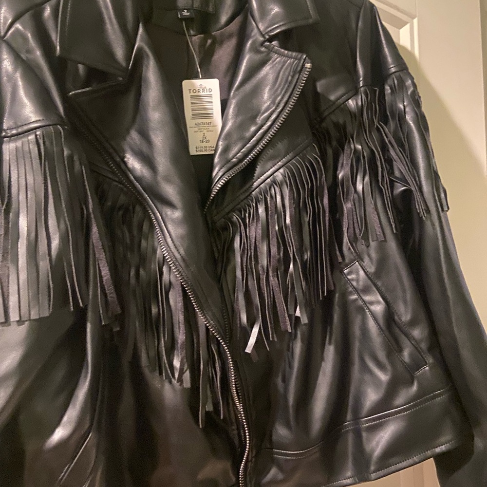 FAUX Leather Moto jacket